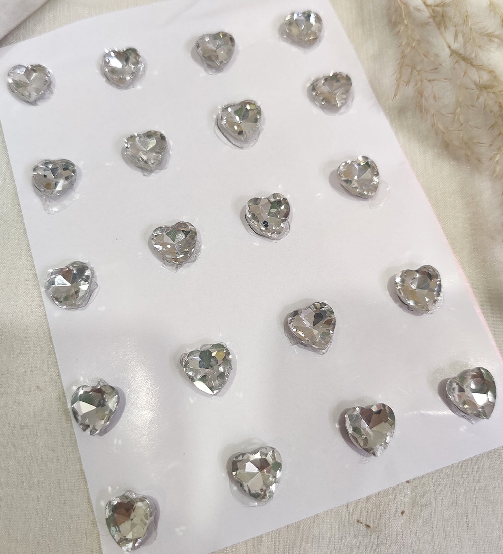 Crystal Heart Stickers