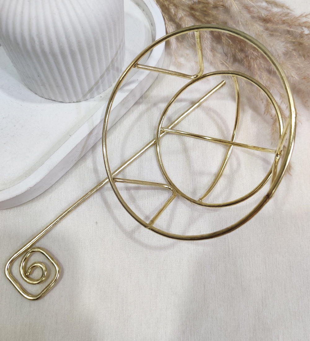 Golden Metal Bun Cover