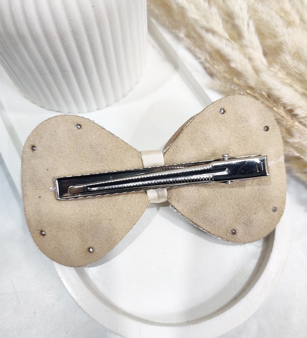 Luxe Crystal Gold Bow