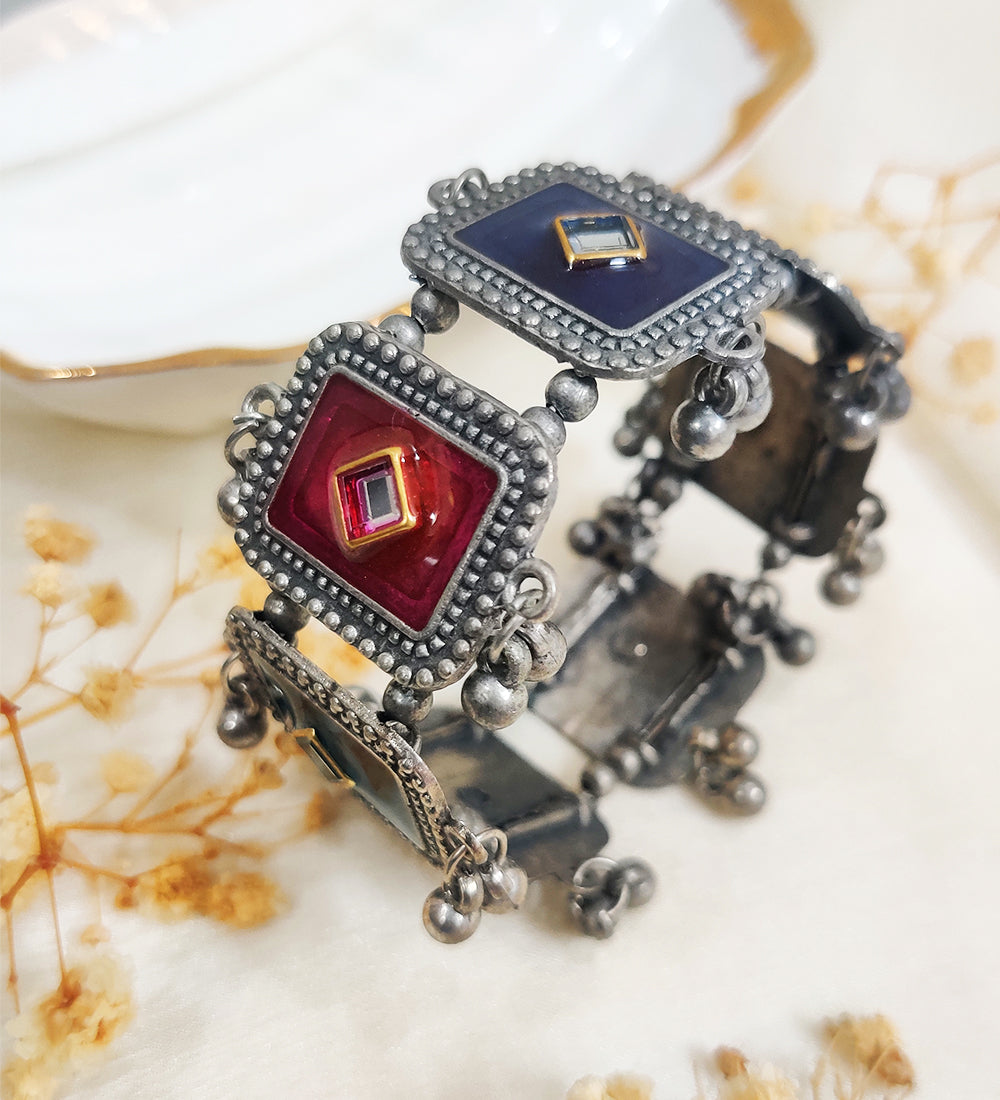 Square Multicolour Adjustable Kada