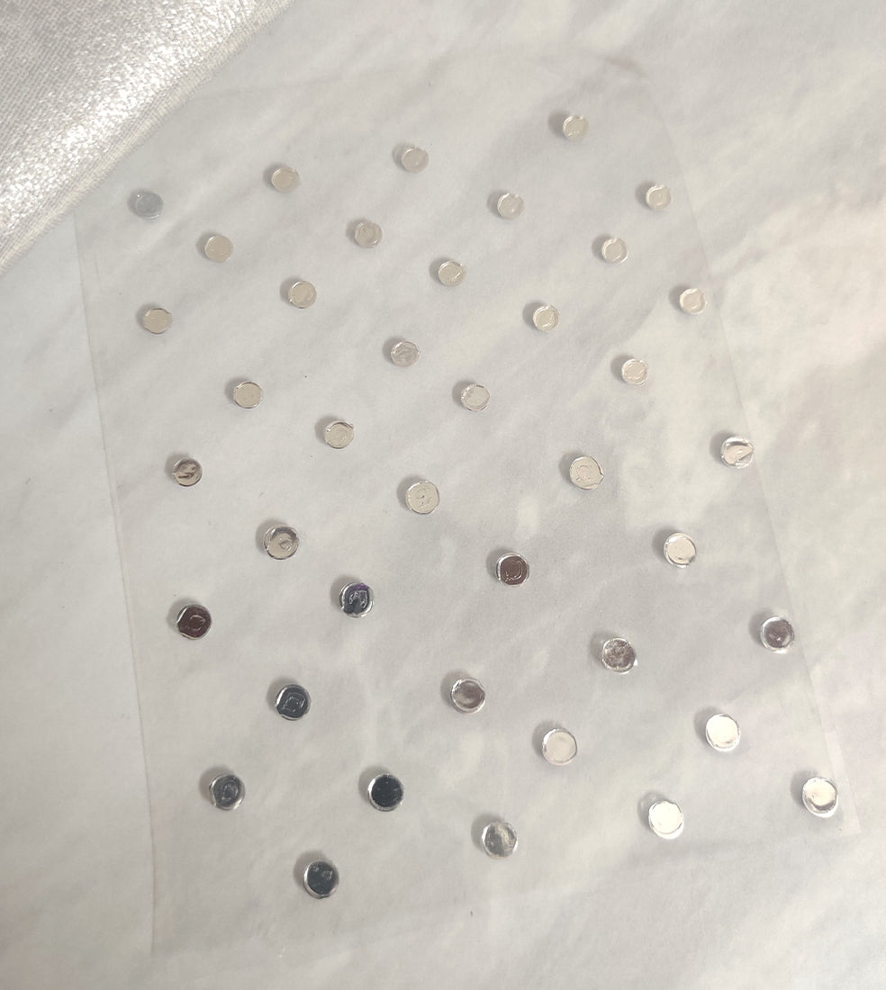 Silver Stone Stud Stickons
