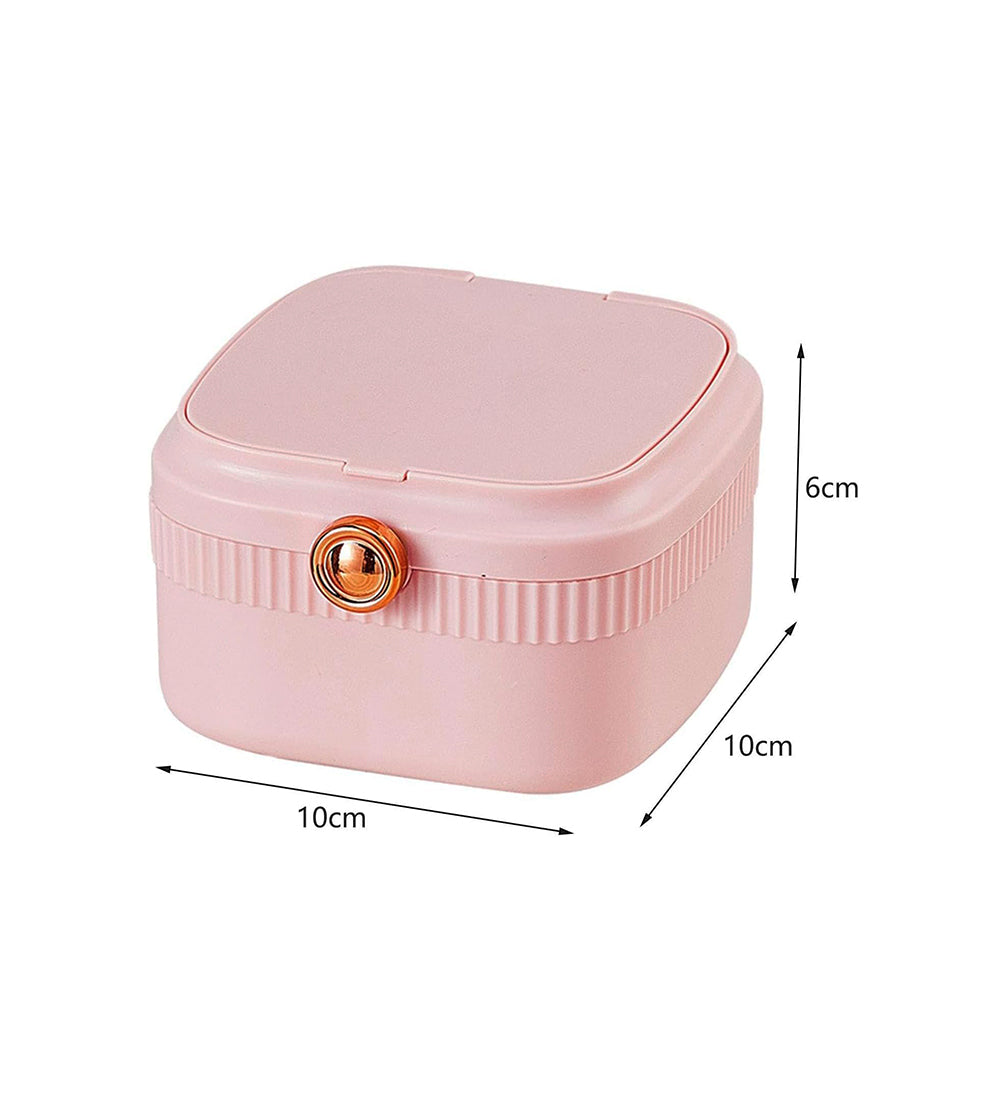 Mirror Jewellery Organizer Portable Storage Box Case