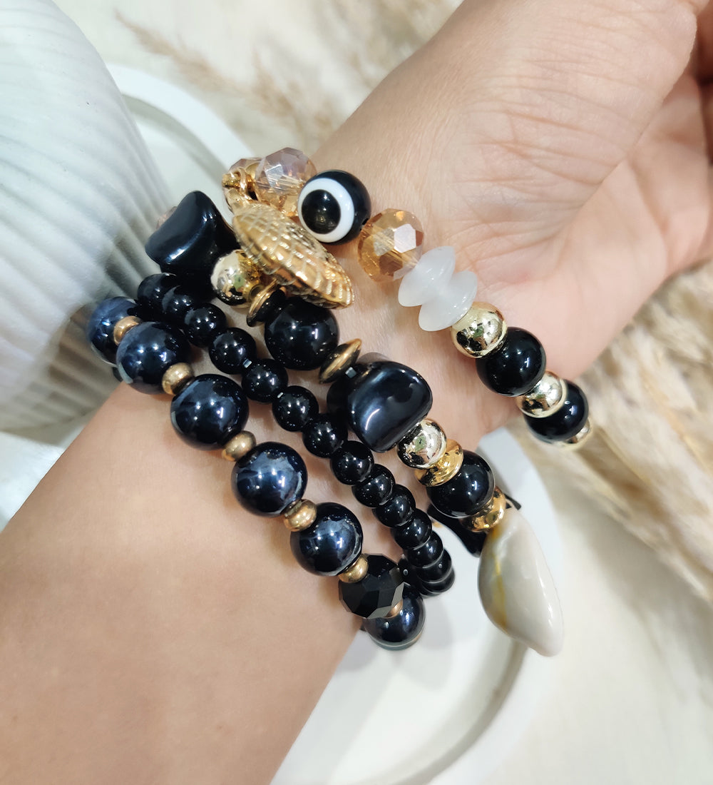 Midnight Shore Stack Bracelet