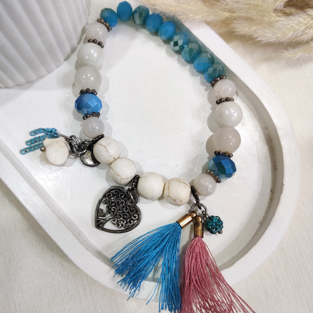 Snow & Sky Stack Bracelet