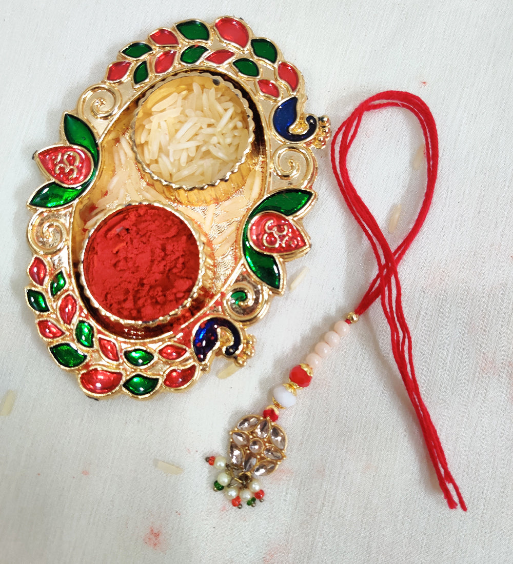 Couple Thread Rakhi Set