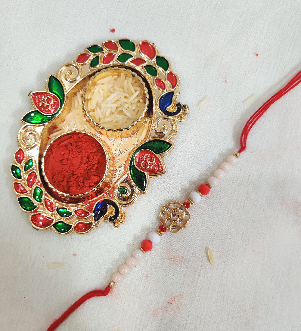 Couple Thread Rakhi Set