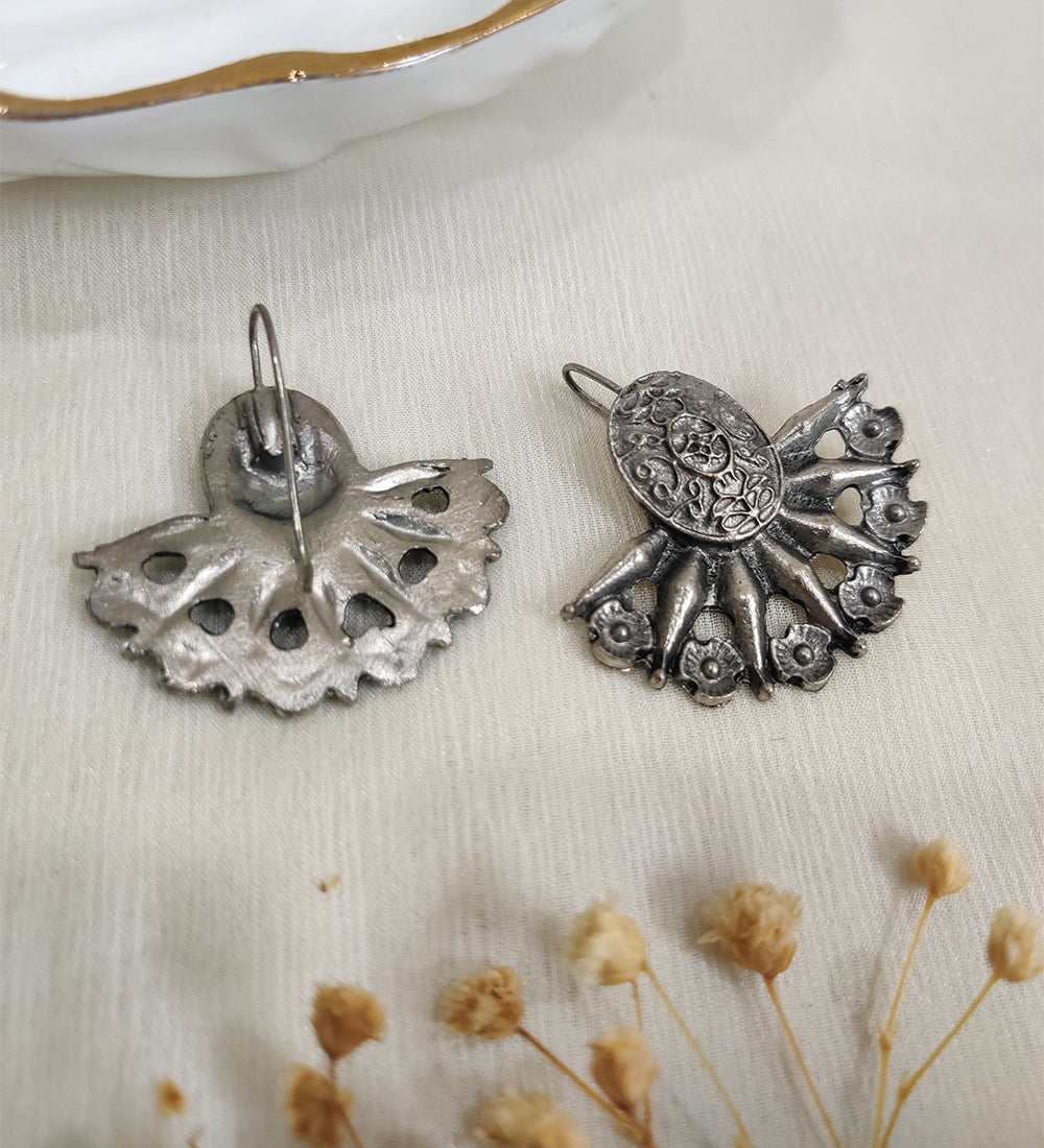 Oxidised Hook Earring
