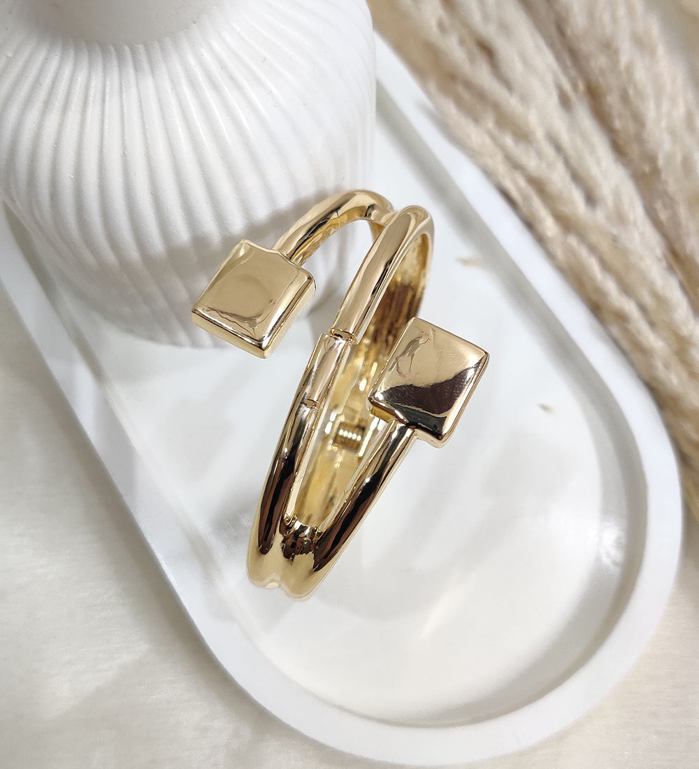 Gold Open Cuff Bracelet