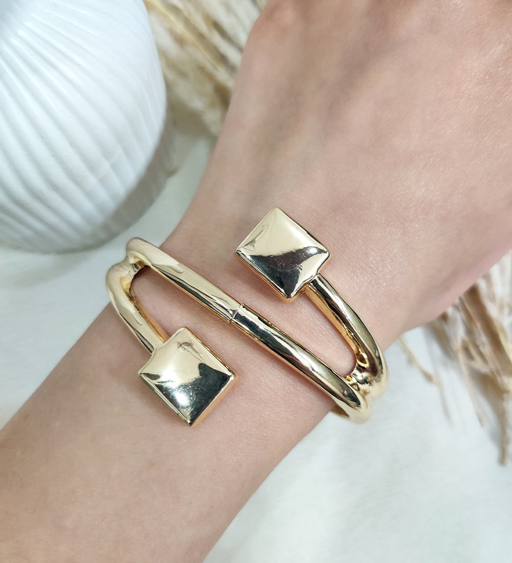 Gold Open Cuff Bracelet