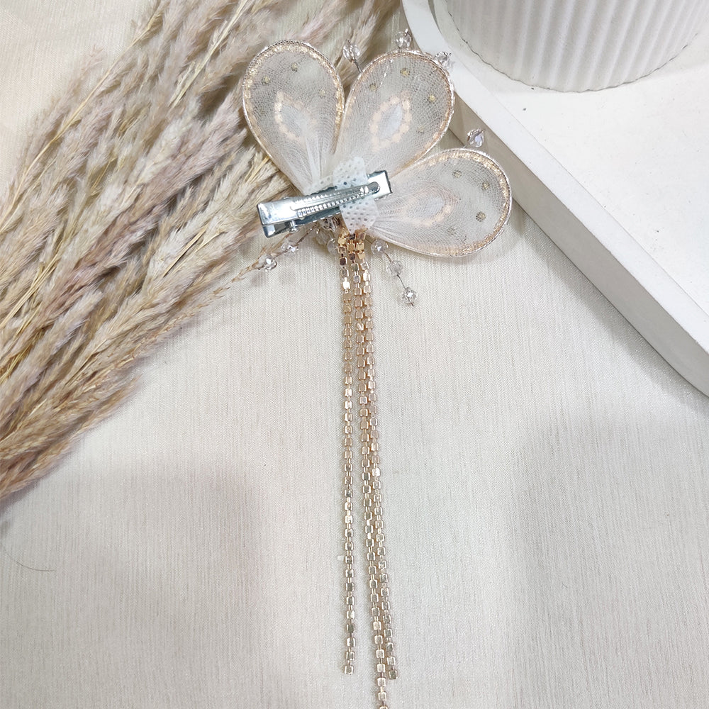 White Bling Hair Clip