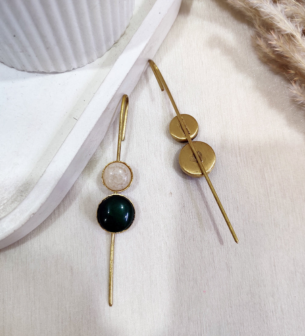 Green Gem Ear Cuff