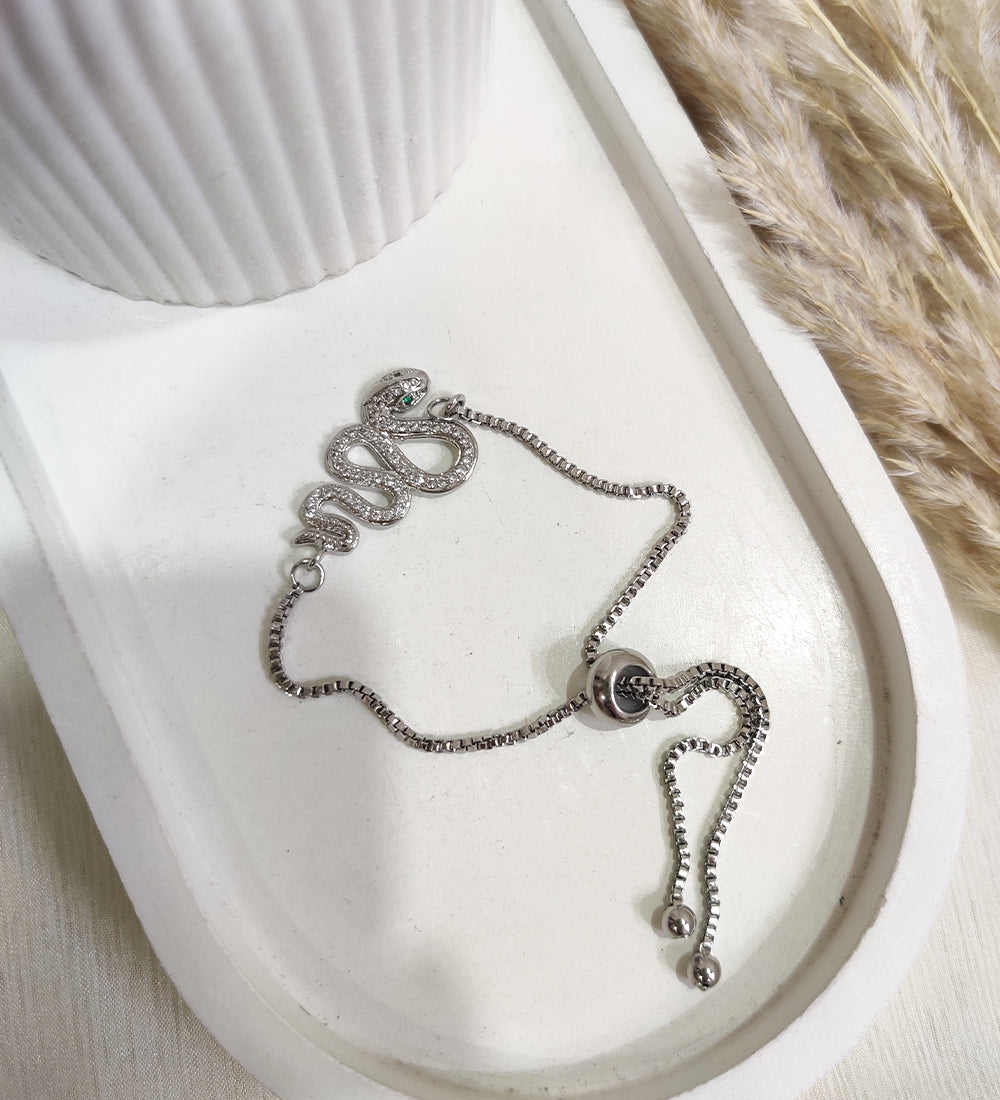 Silver Snake Bracelet