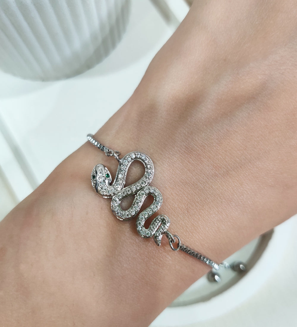 Silver Snake Bracelet