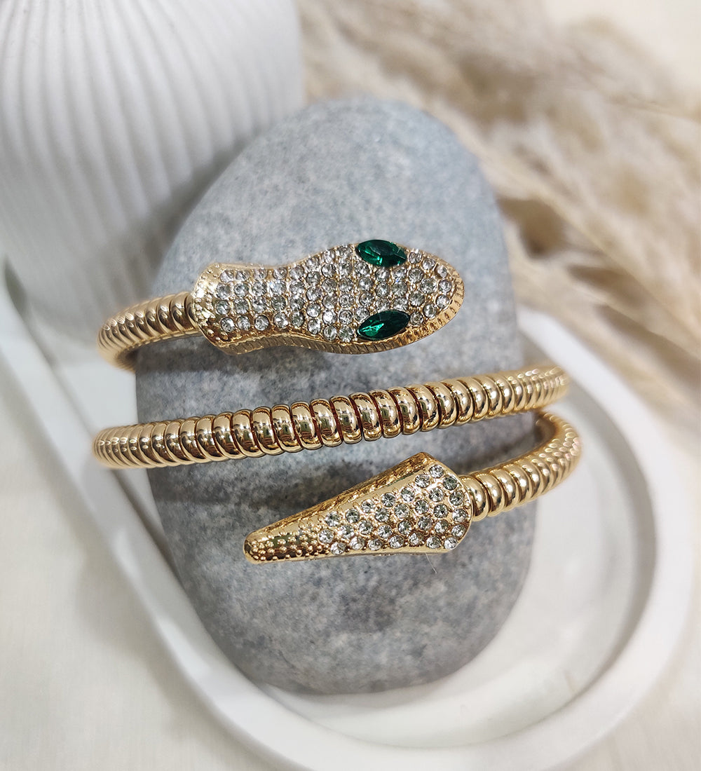 Golden Wrap Around Snake Bracelet