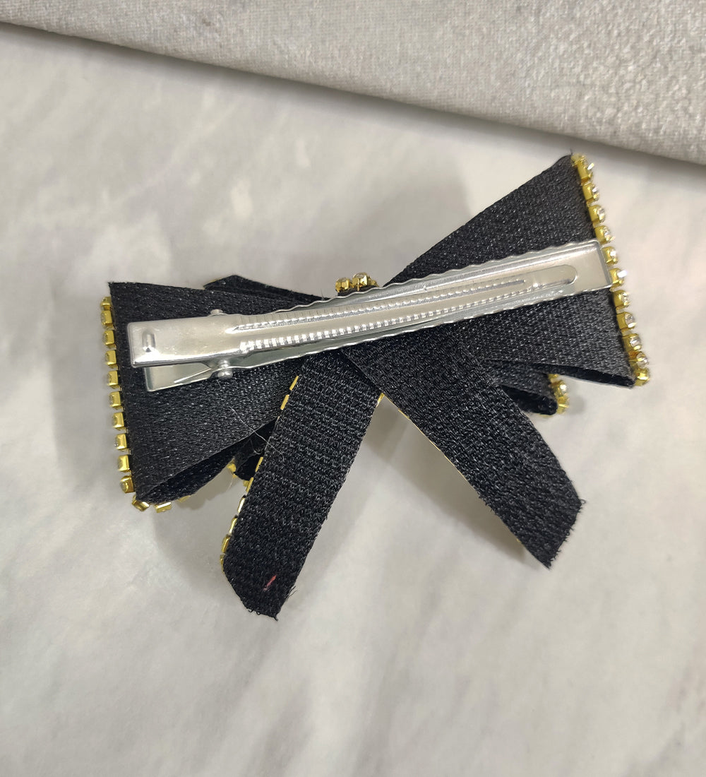 Rhinestone Multicolour Stone Bow