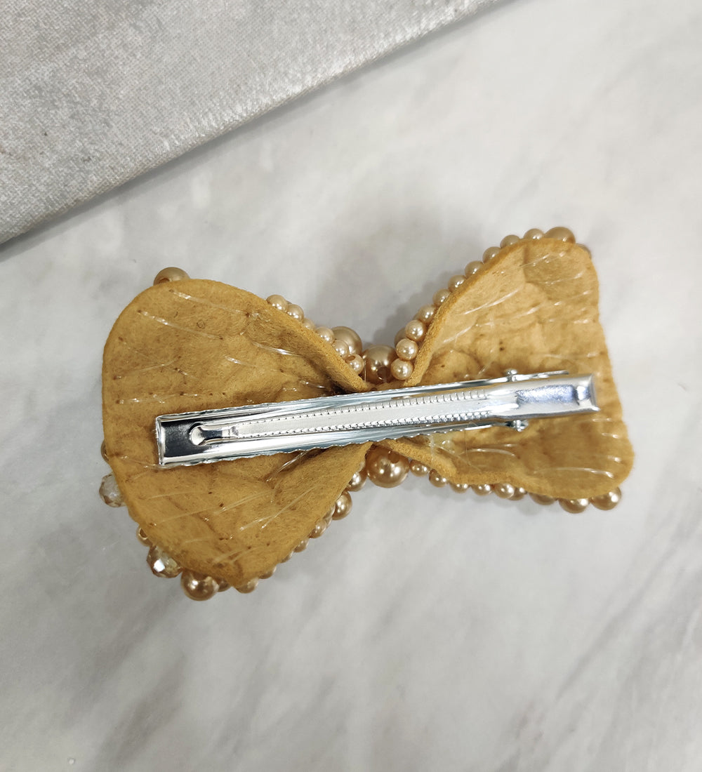 Golden Bow Clip
