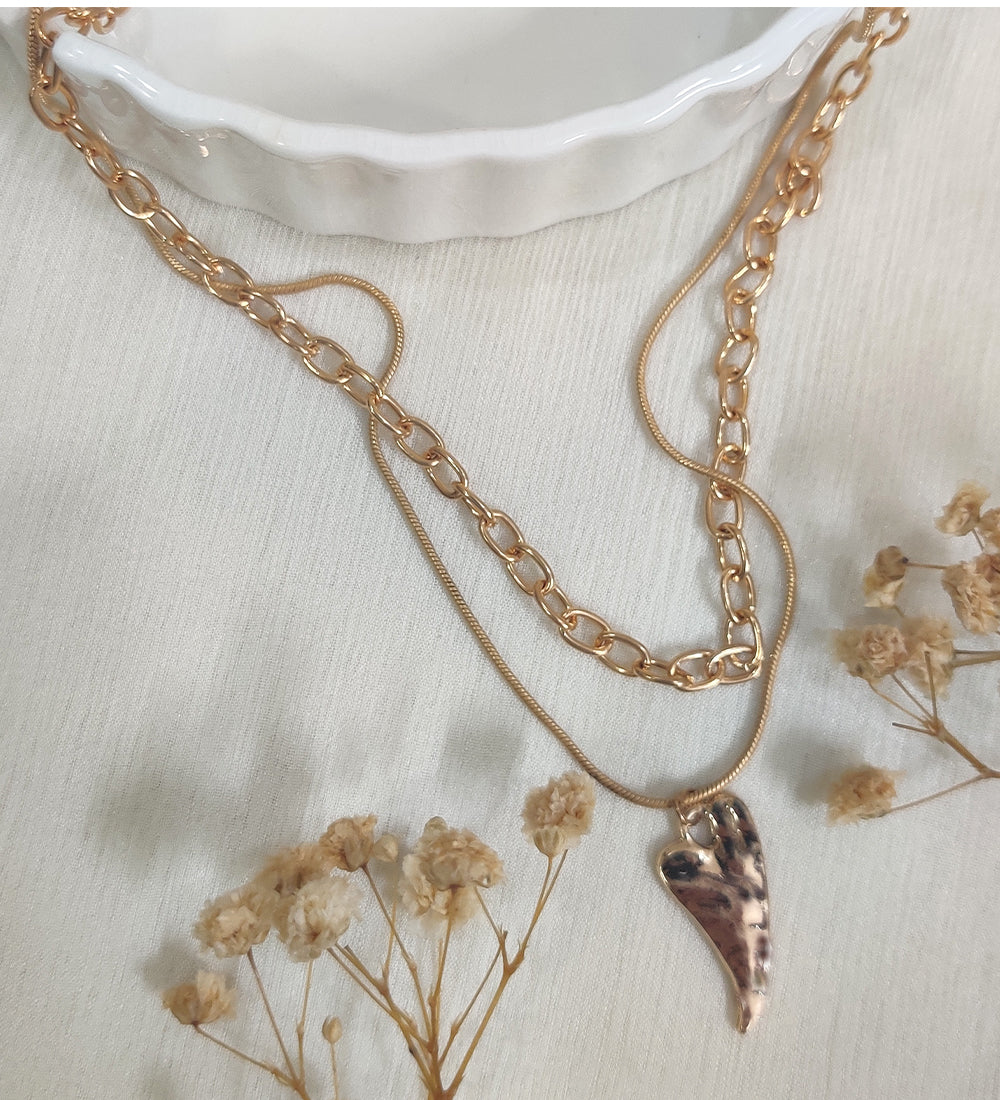 Heart Double Layered Chain