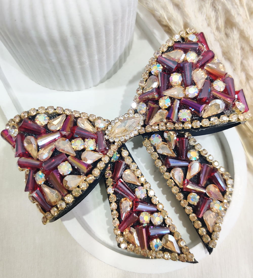 Wine Golden Twilight Bow