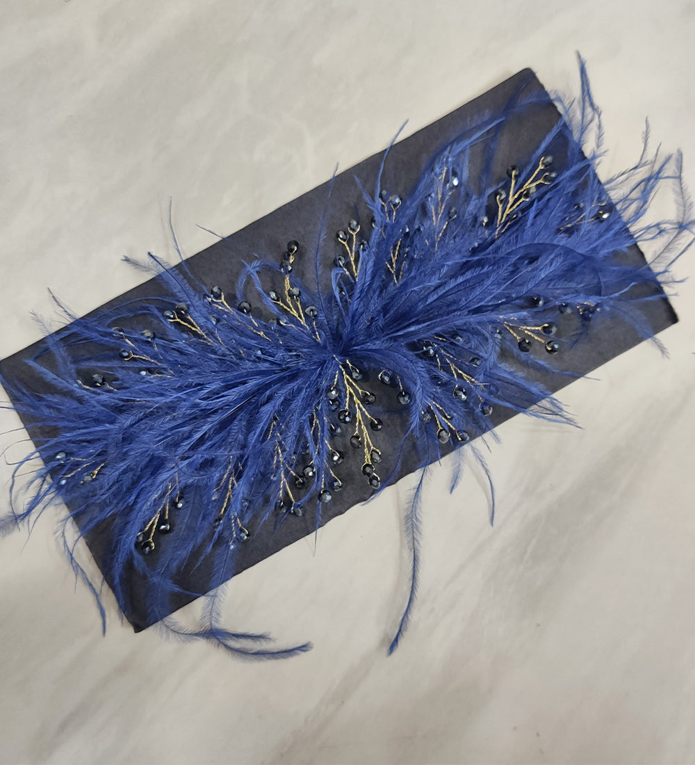 Blue Feather Hair Vein