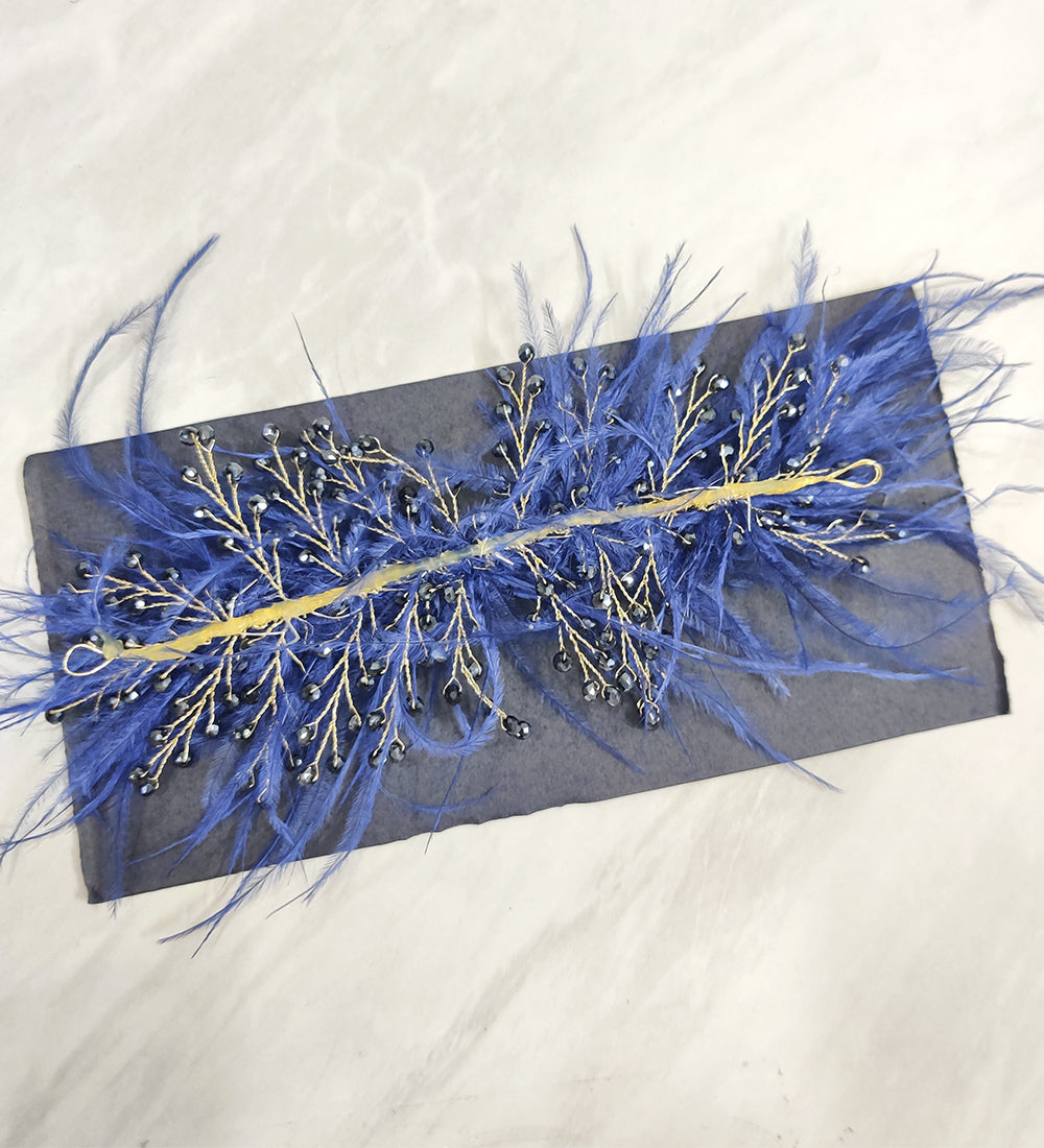 Blue Feather Hair Vein