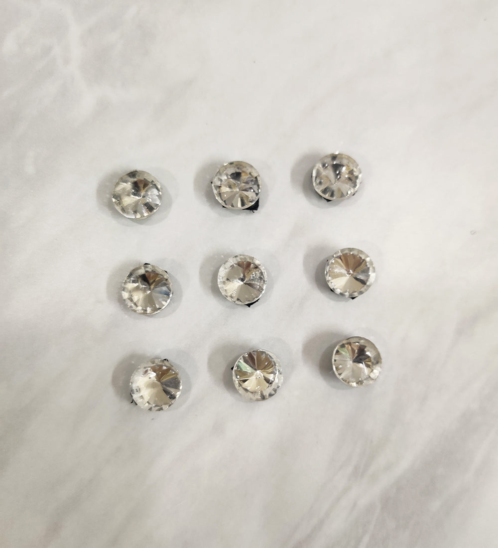 Silver Stone Velcro Stick-on