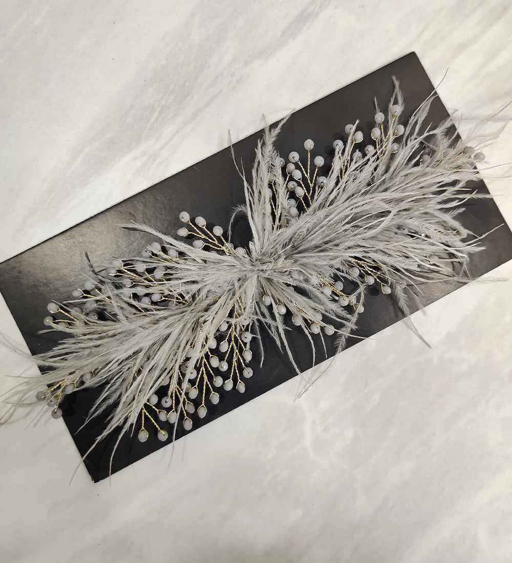 Grey feather Hair Vein