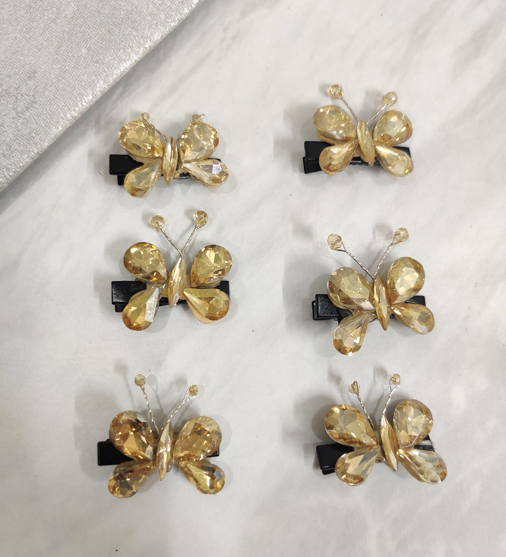 Golden Butterfly Hair Clip