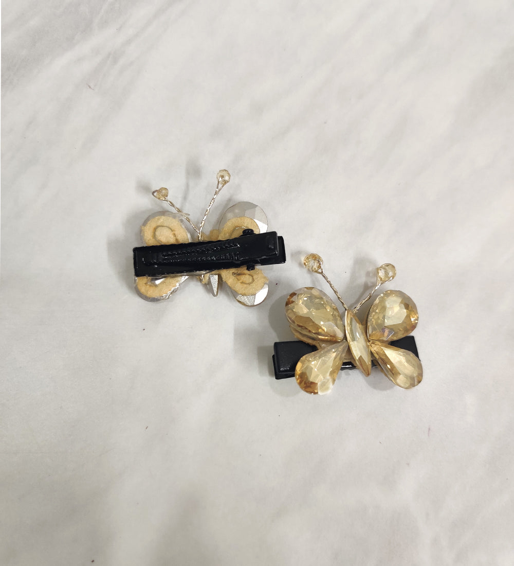 Golden Butterfly Hair Clip