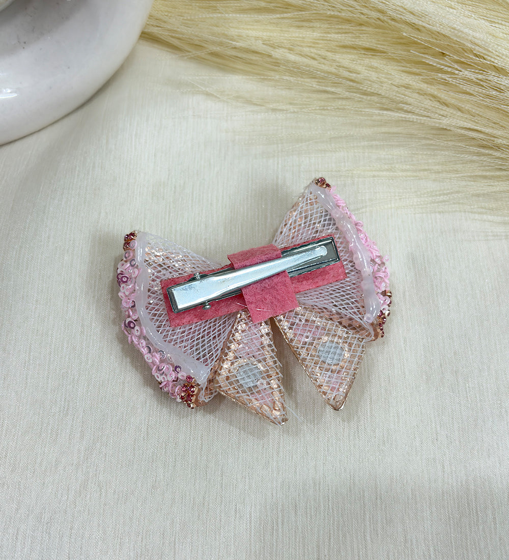 Pink Sequin Bow