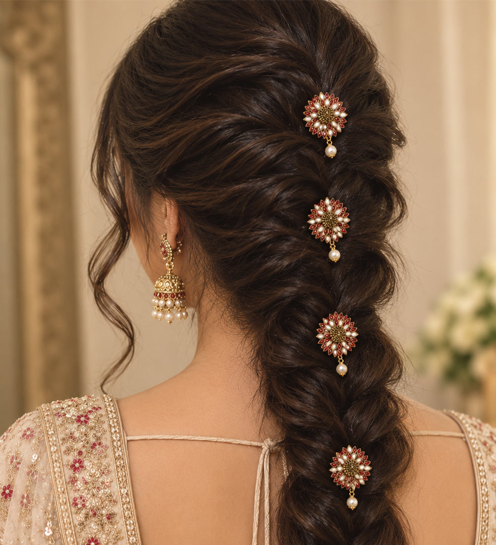 Shahi Gul Floral Hair Pins