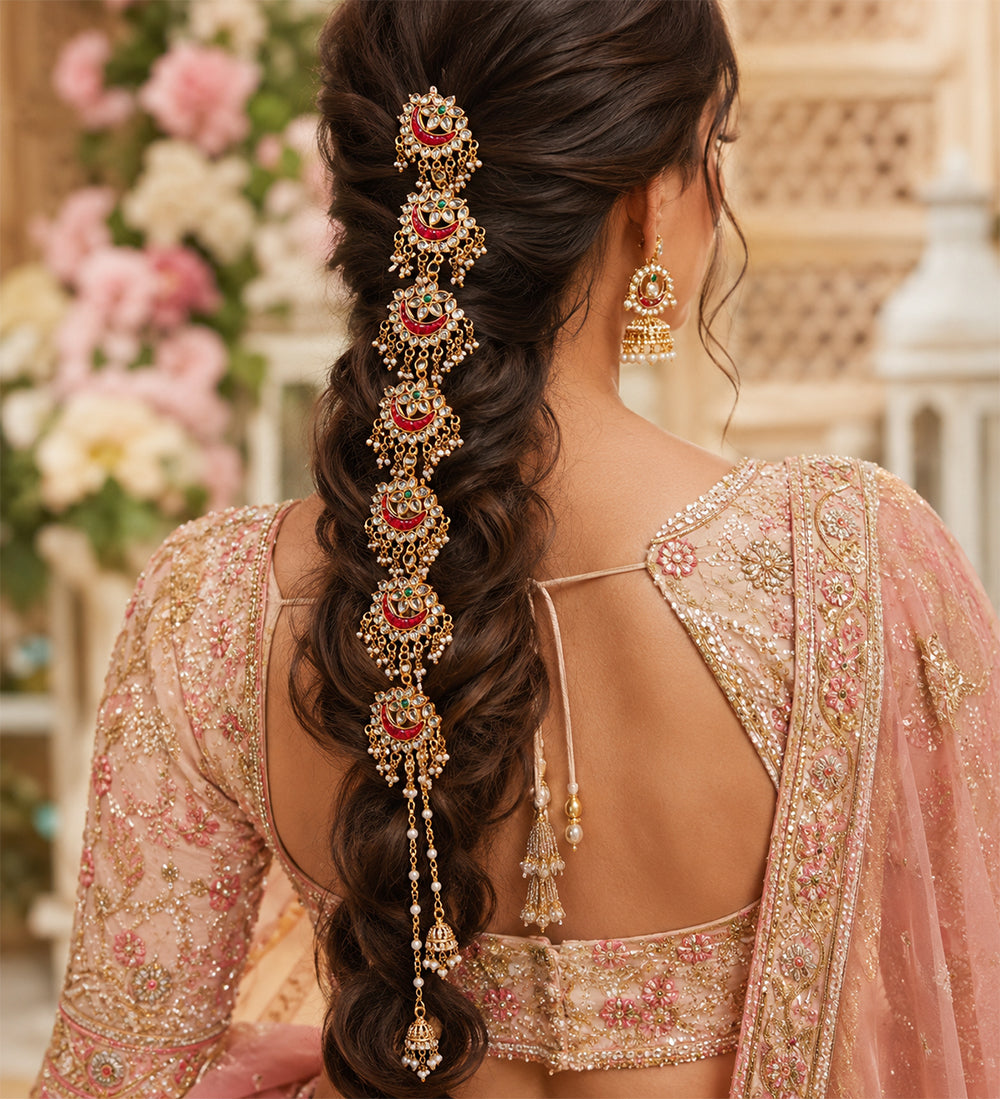 Royal Kundan Braid Chain