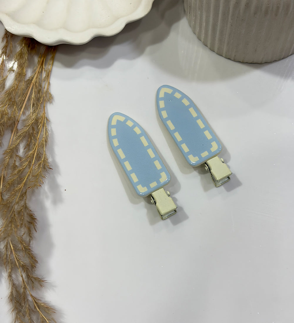 Pastel Stitch Snap Hair Clips (Set of 2)