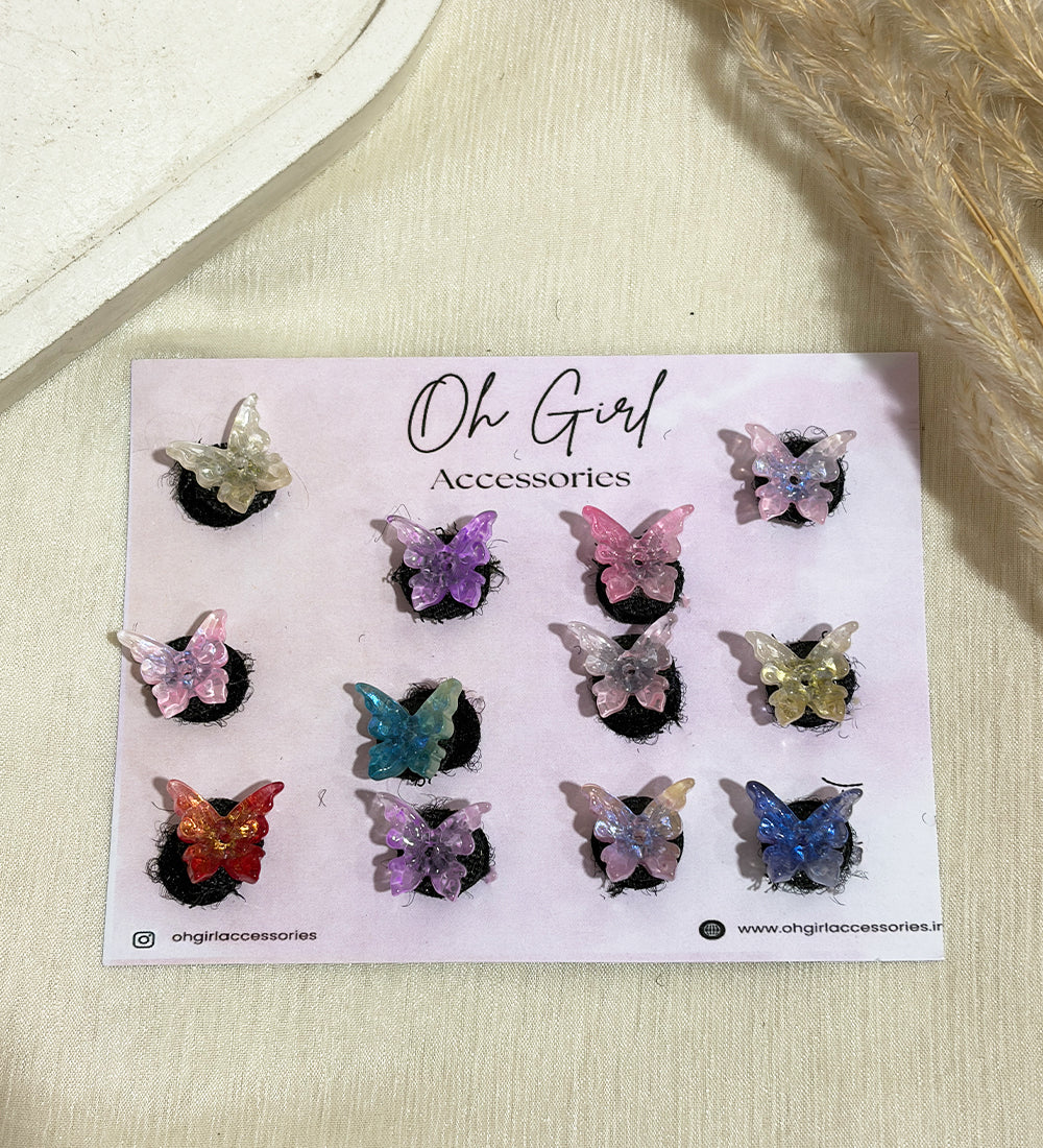 Cute Multicolor Butterfly Hair Stickon