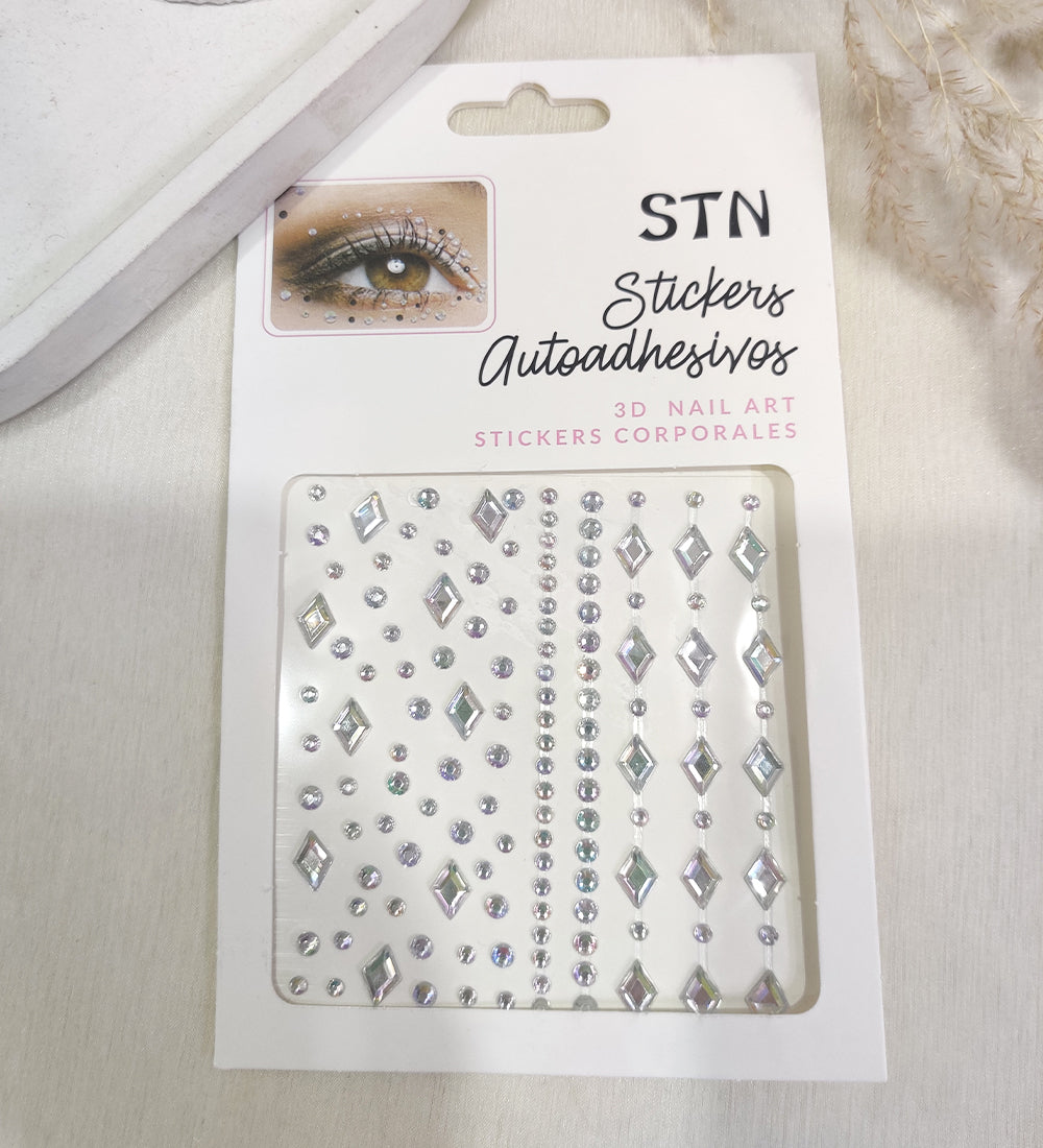 Holographic Crystal Stick-On Gems
