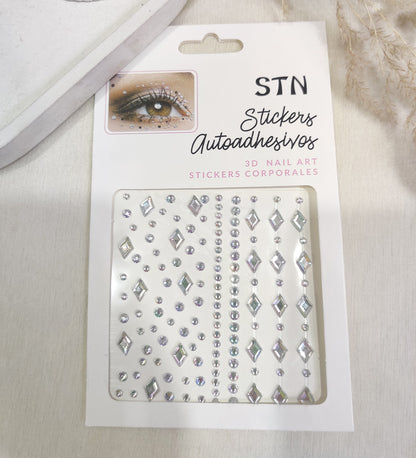 Holographic Crystal Stick-On Gems