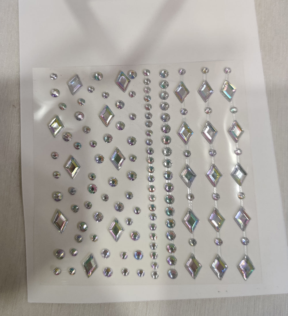 Holographic Crystal Stick-On Gems