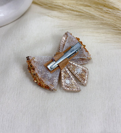 Golden Sequin Bow