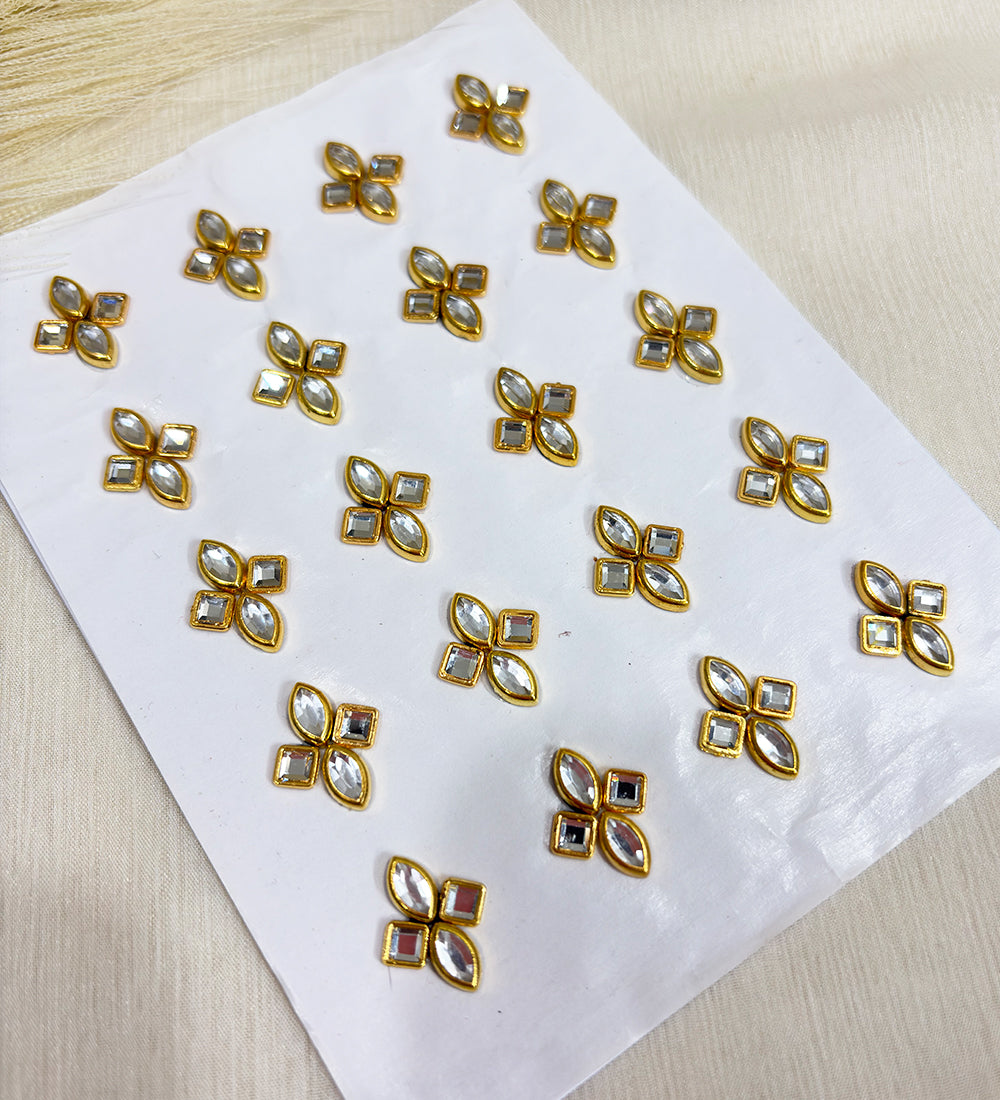 Golden Petal Kundan