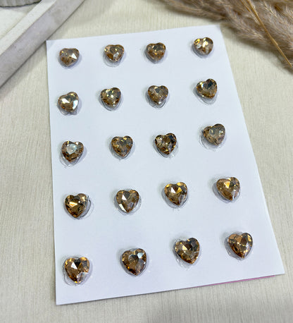 Crystal Heart Stickers