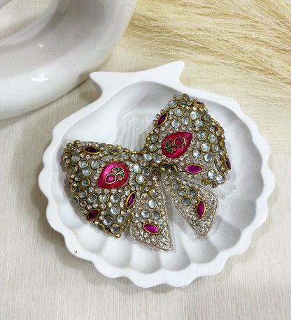 Rajwada Kundan Bow - PRE ORDER