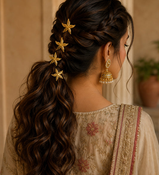 Elegant Starfish Pin Set