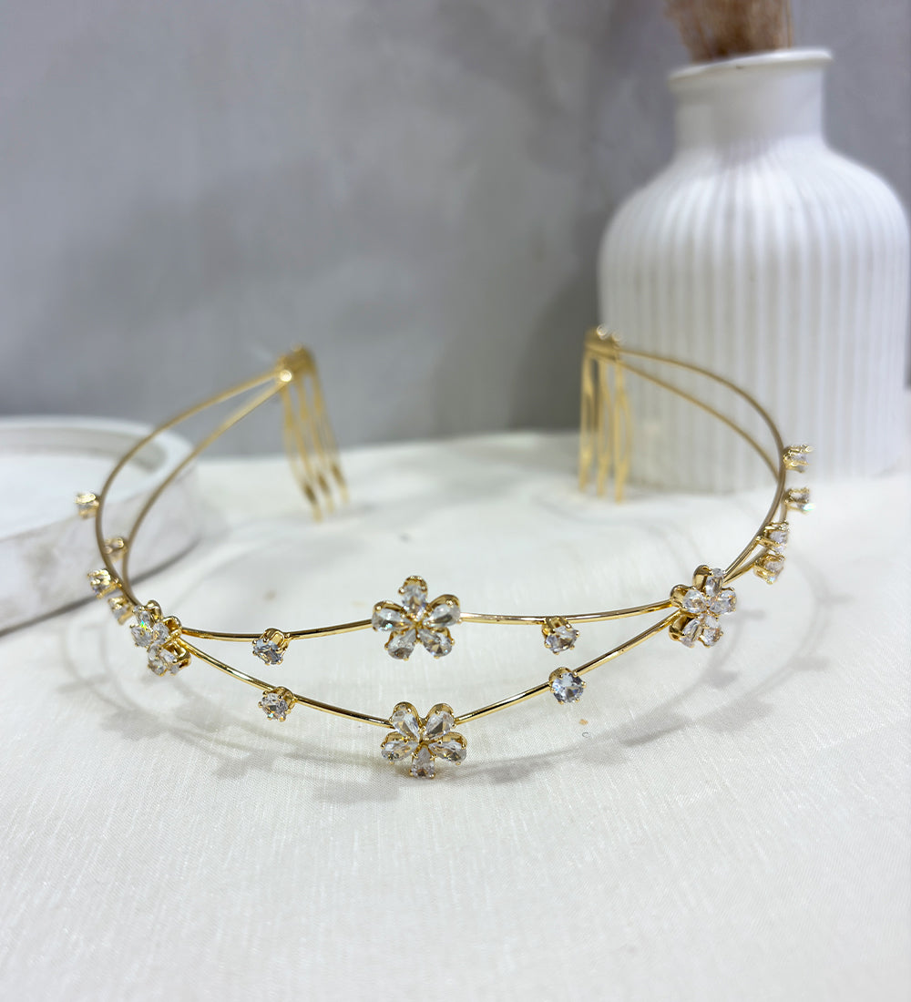 Crystal Petal Grace Tiara