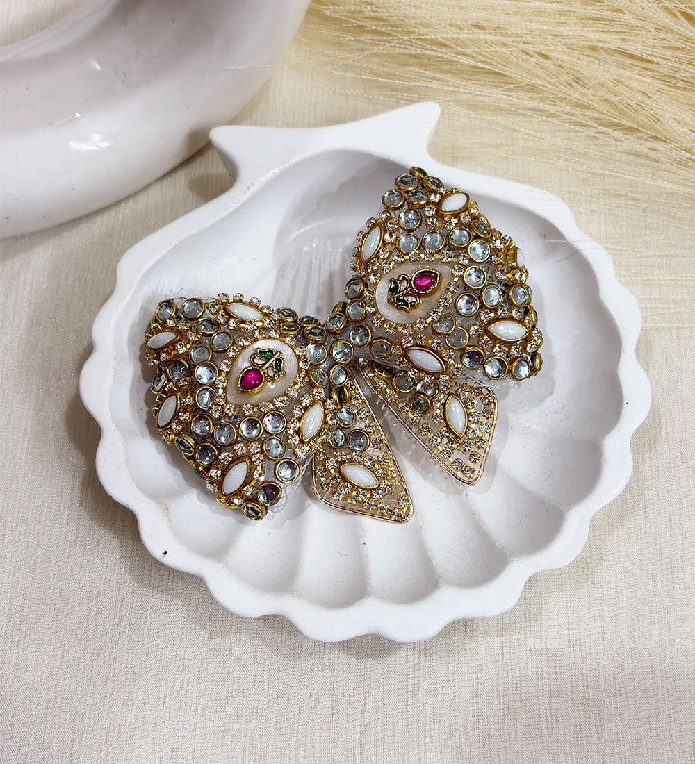 Rajwada Kundan Bow - PRE ORDER