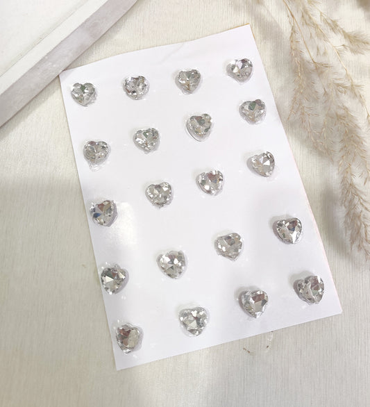Crystal Heart Stickers
