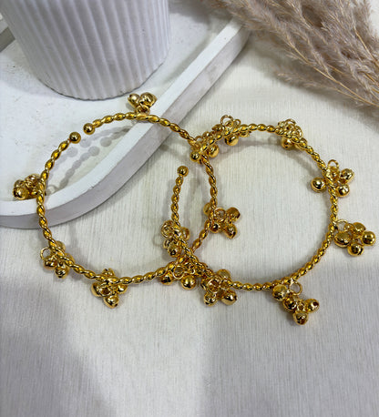 Gold Tone Ghungroo Bangle