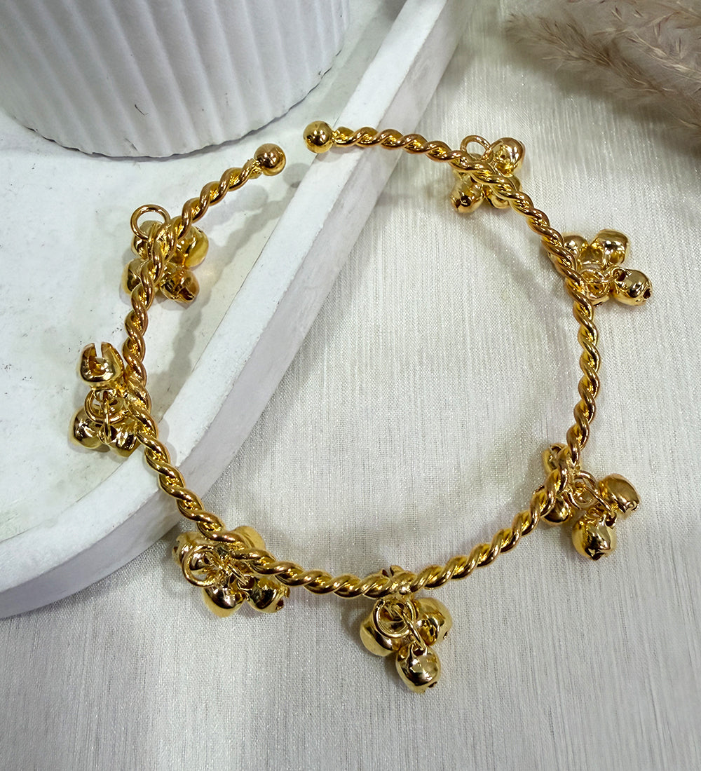 Gold Tone Ghungroo Bangle