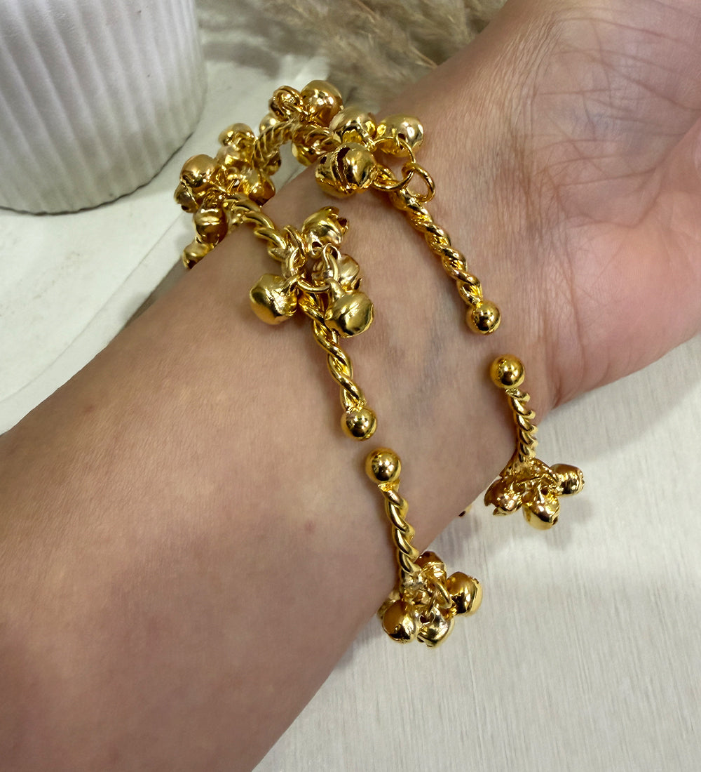 Gold Tone Ghungroo Bangle