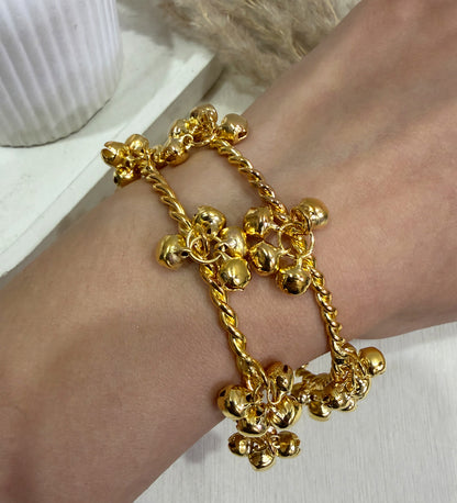 Gold Tone Ghungroo Bangle