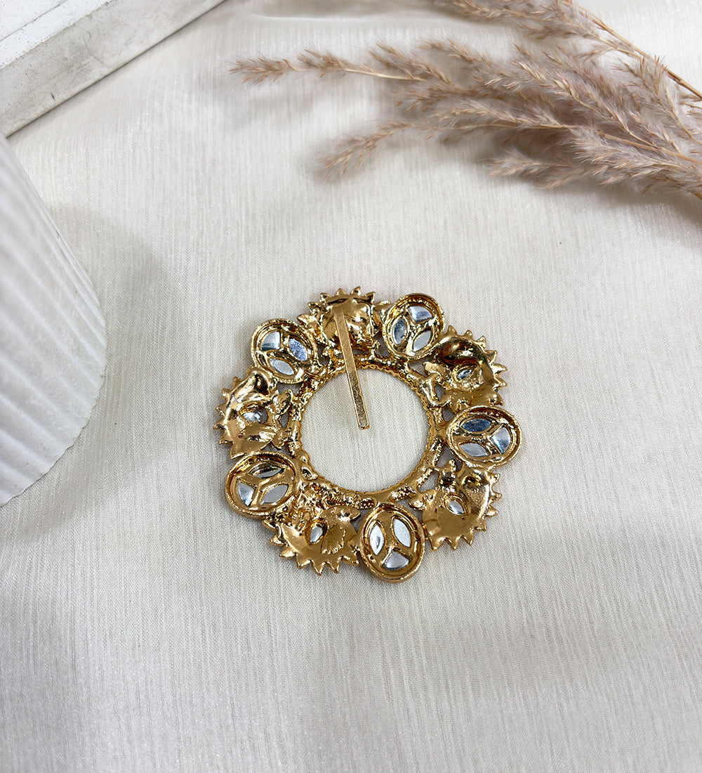 Pink Lotus Kundan