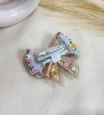 Multicolor Floral Bow